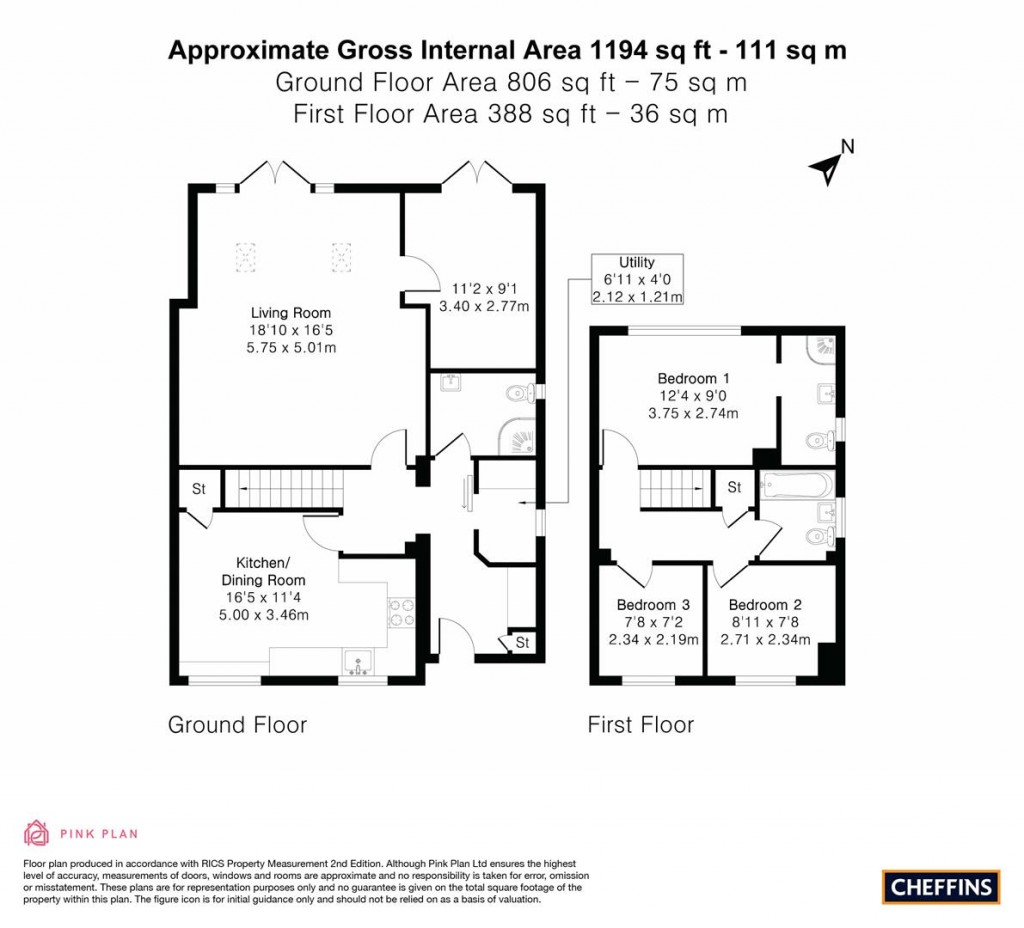 Floorplans For Nuns Orchard, Histon, Cambridge