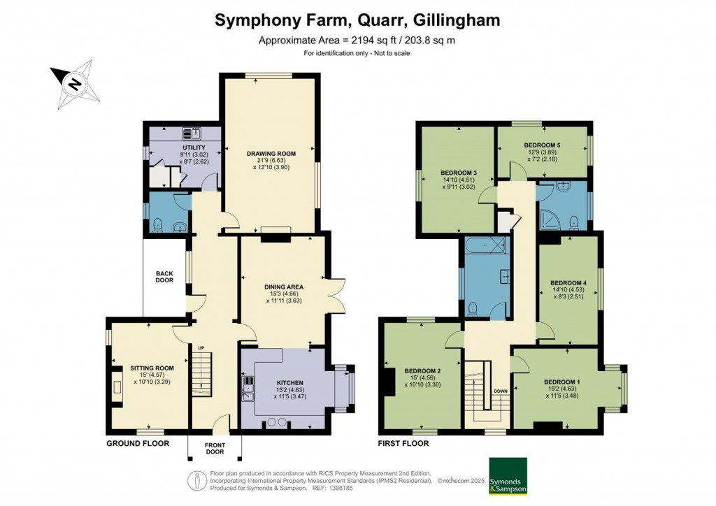 Floorplans For Symphony Farmhouse, Quarr, Gillingham