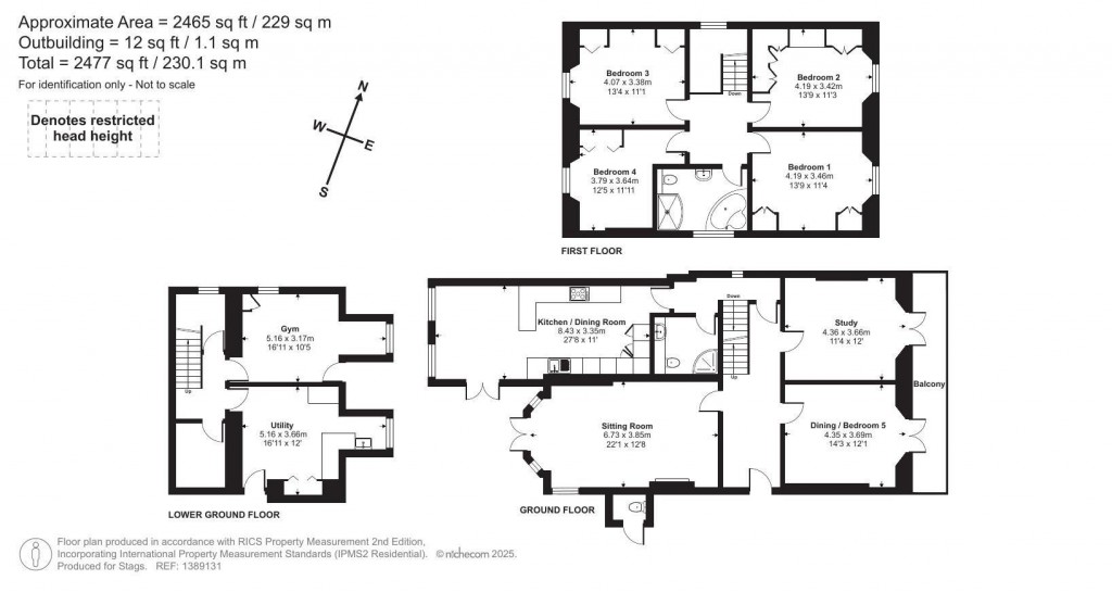 Floorplans For Crossmead Villas, Exeter