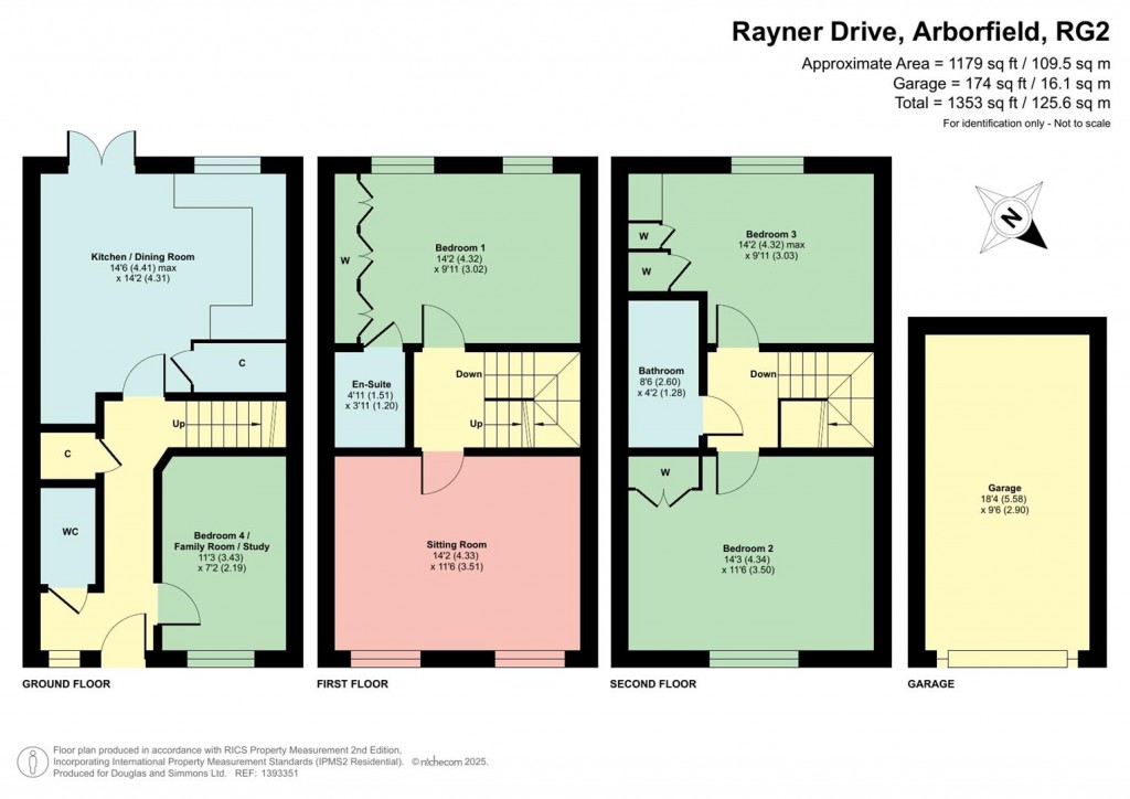 Floorplans For Rayner Drive, Arborfield, Reading