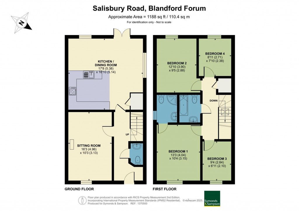 Floorplans For Salisbury Road, Blandford Forum