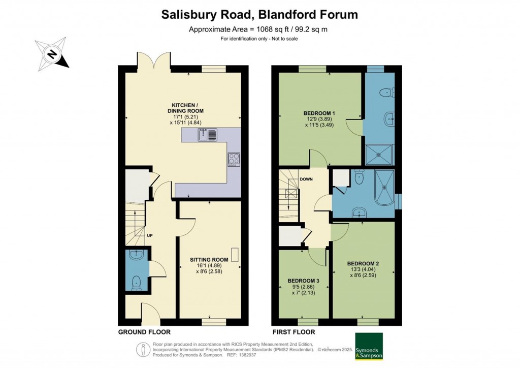 Floorplans For Salisbury Road, Blandford Forum