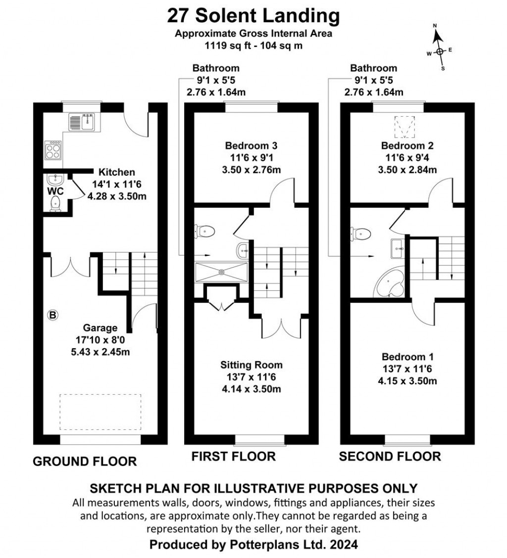 Floorplans For Bembridge, Isle of Wight