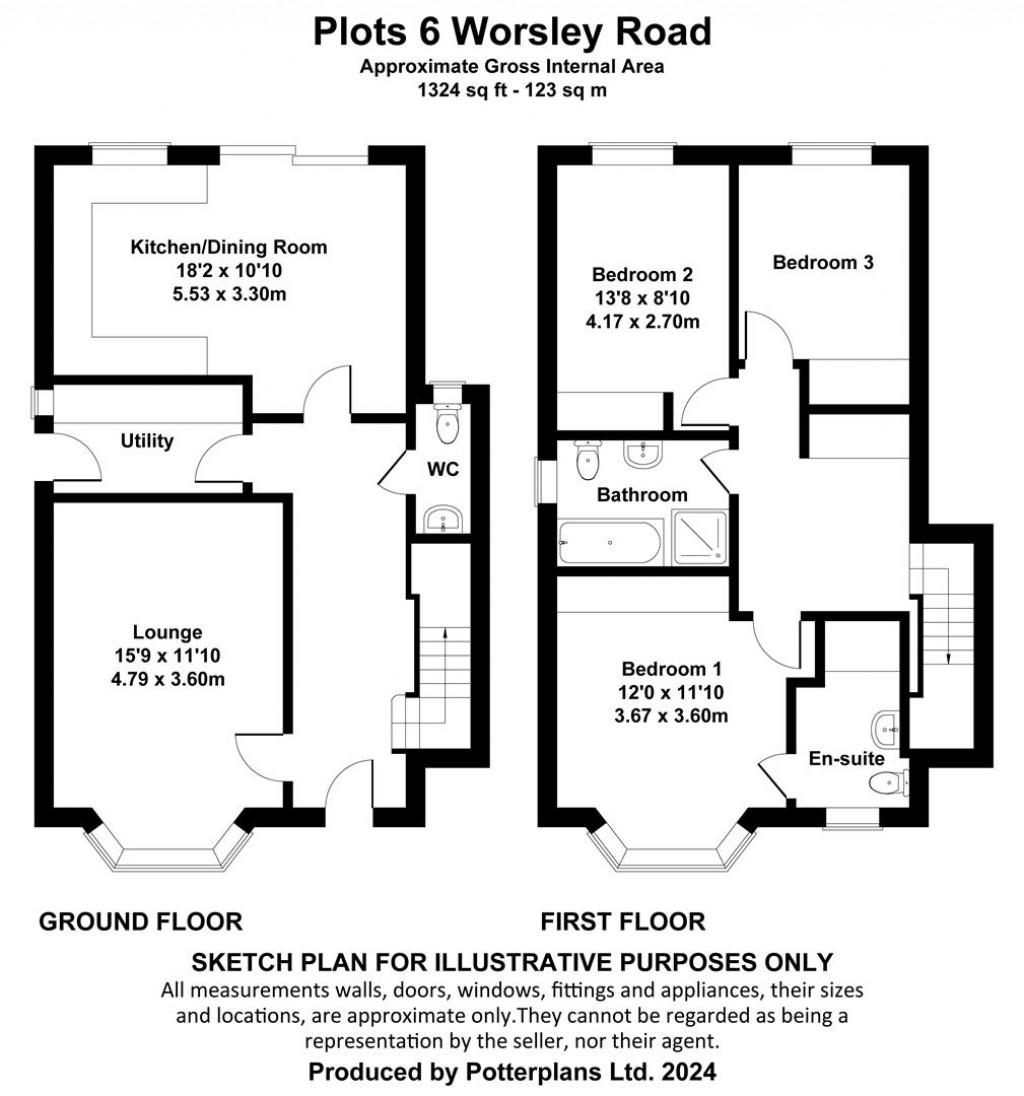 Floorplans For Worsley Road, Gurnard
