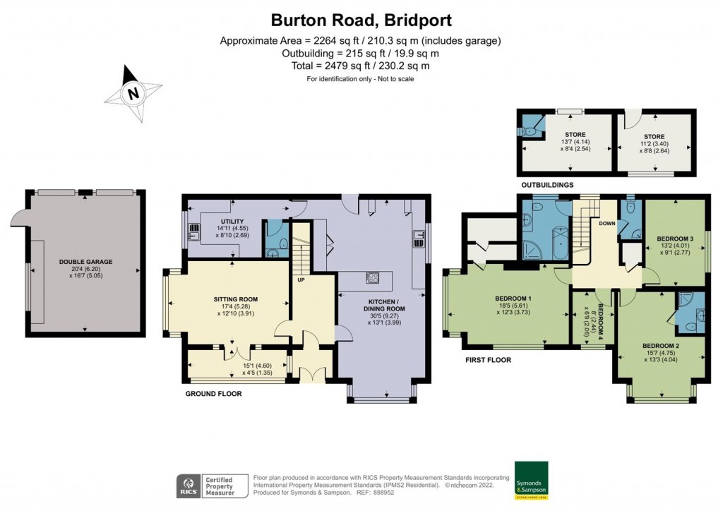 Floorplans For Burton Road, Bridport