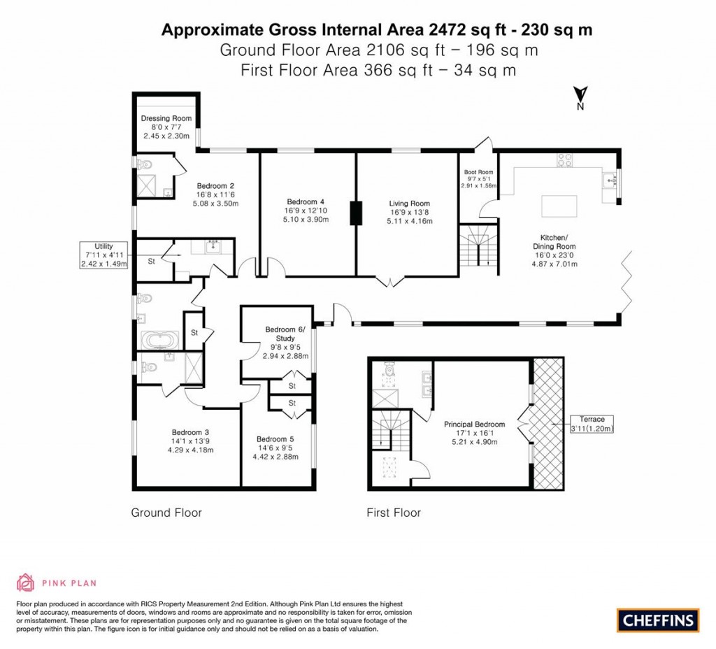Floorplans For Broadway, Bourn, Cambridge