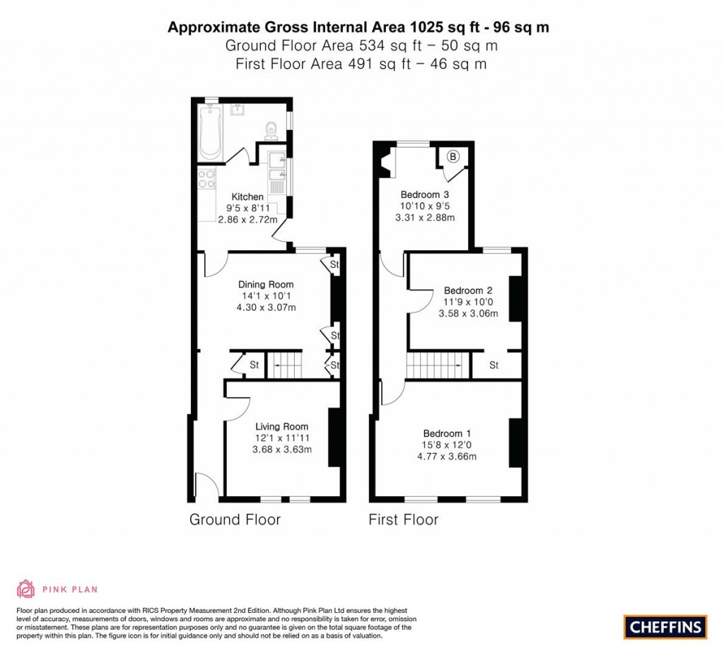Floorplans For Sturton Street, Cambridge