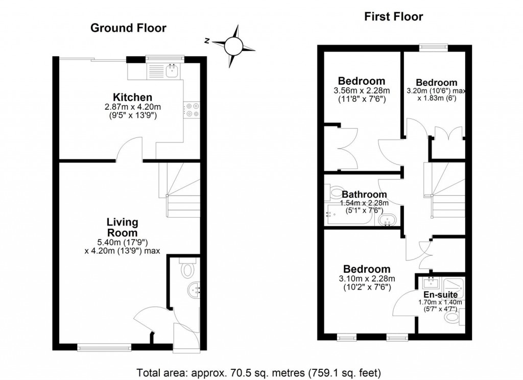 Floorplans For Harris Yard, Saffron Walden