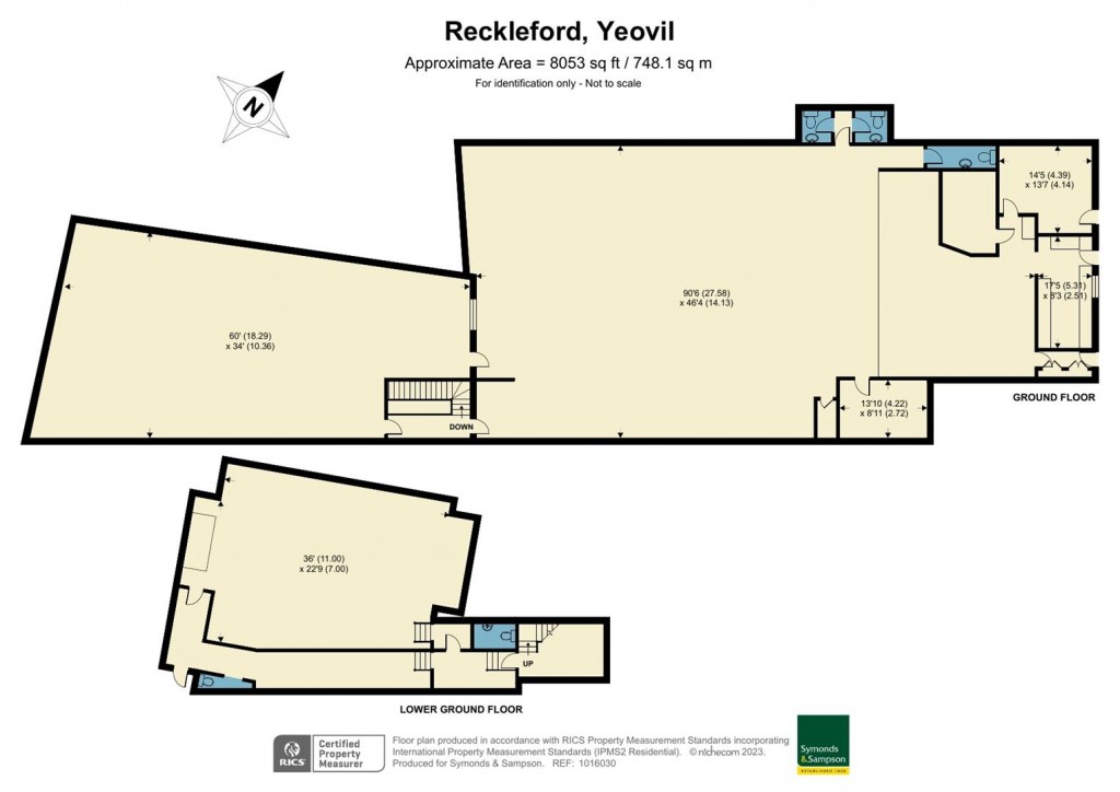 Floorplans For Former Yeovil Snooker Club, Reckleford, Yeovil, Somerset.