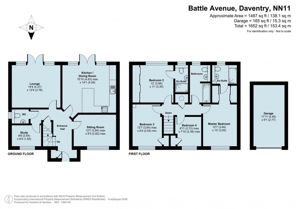 Floorplans For Battle Avenue, Daventry, NN11