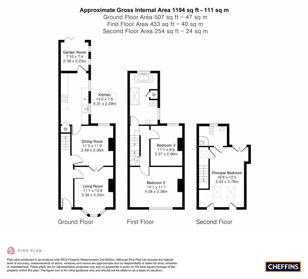 Floorplans For Marshall Road, Cambridge