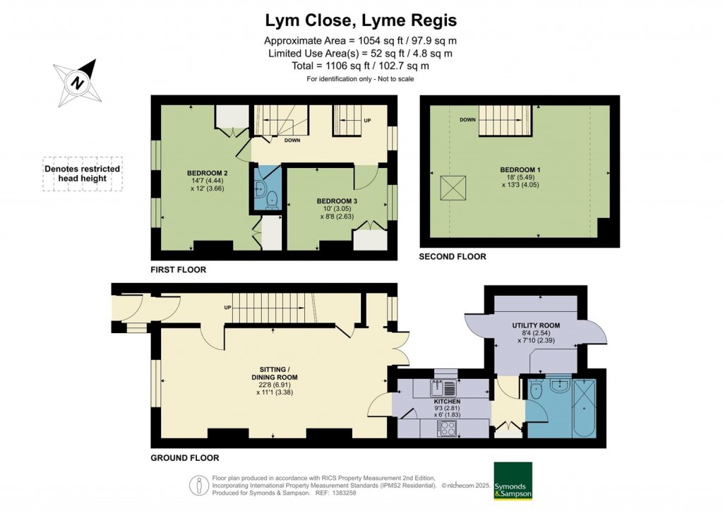 Floorplans For Lym Close, Lyme Regis
