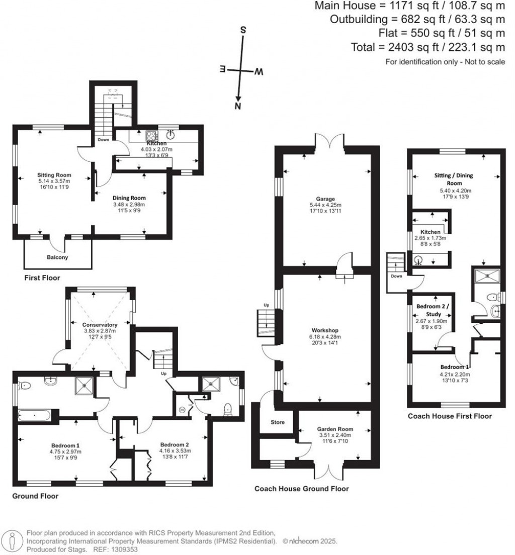 Floorplans For Fore Street, Bere Ferrers