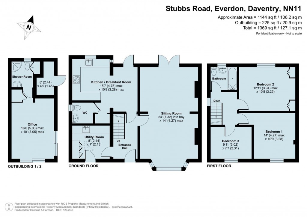 Floorplans For Stubbs Road, Everdon, NN11