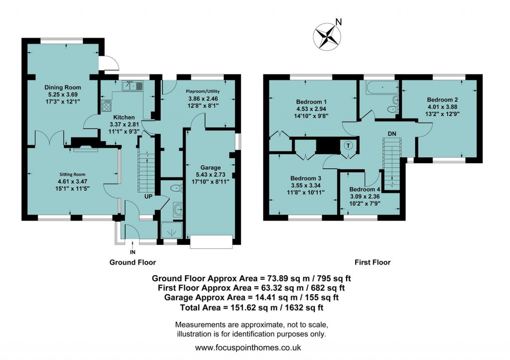 Floorplans For Courtington Lane, Bloxham, Banbury