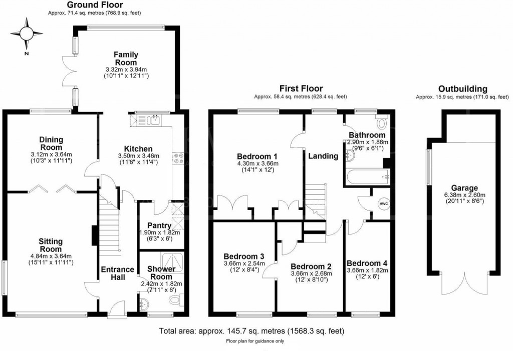 Floorplans For Wicken Road, Newport, Saffron Walden