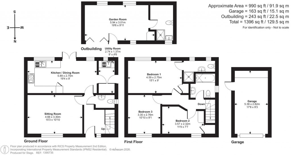 Floorplans For Grove Road, Whimple, Exeter