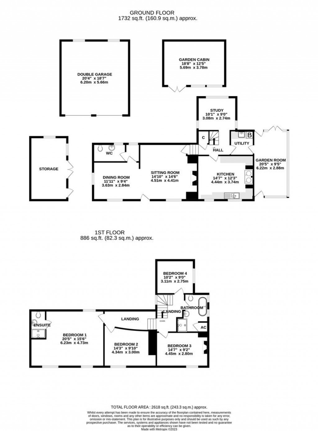 Floorplans For Eastcombe, Bishops Lydeard, Taunton
