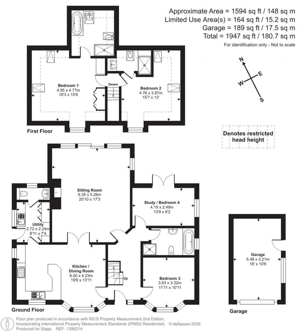 Floorplans For Higher Shapter Close, Topsham, Exeter