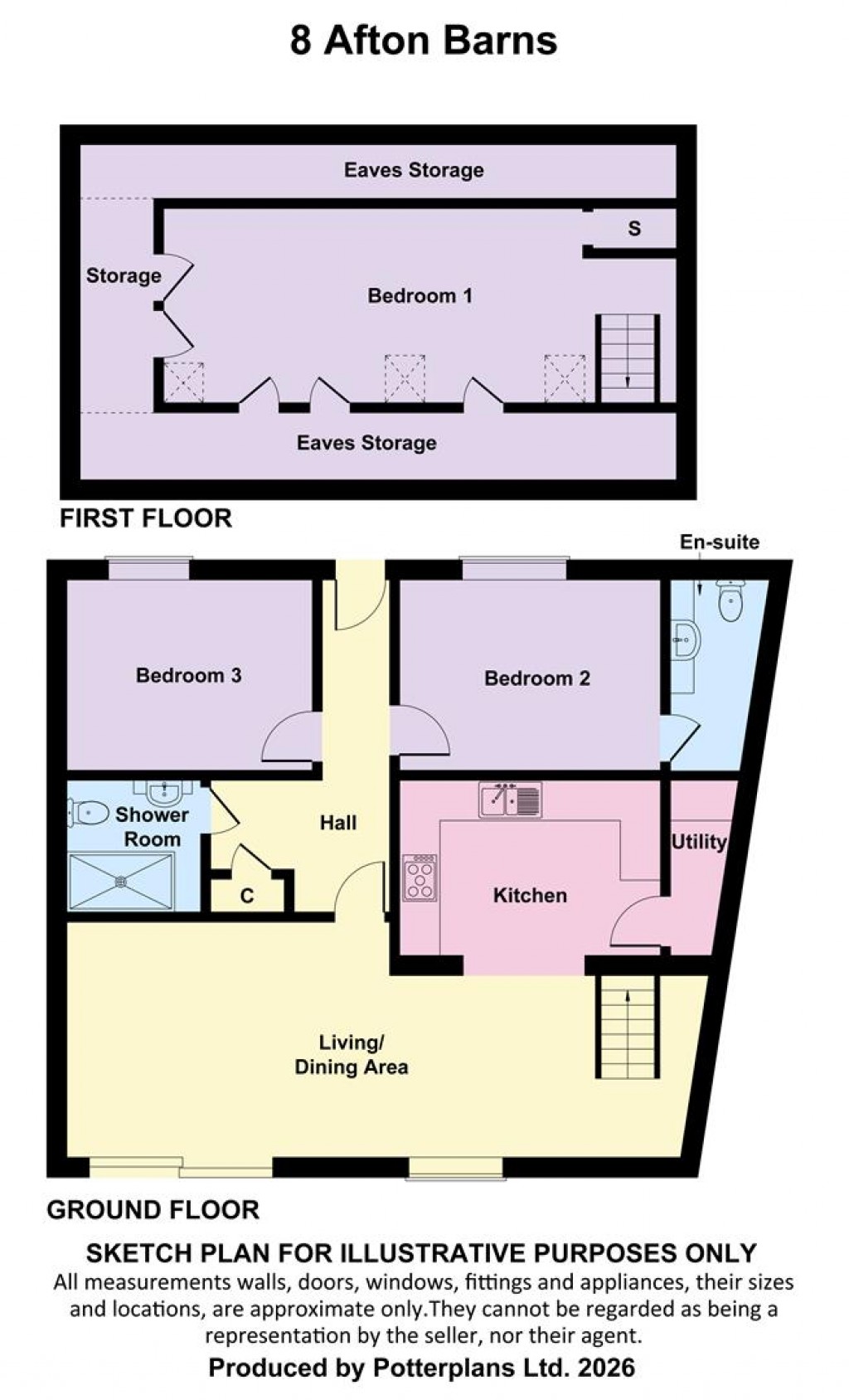 Floorplans For Freshwater,Isle of Wight