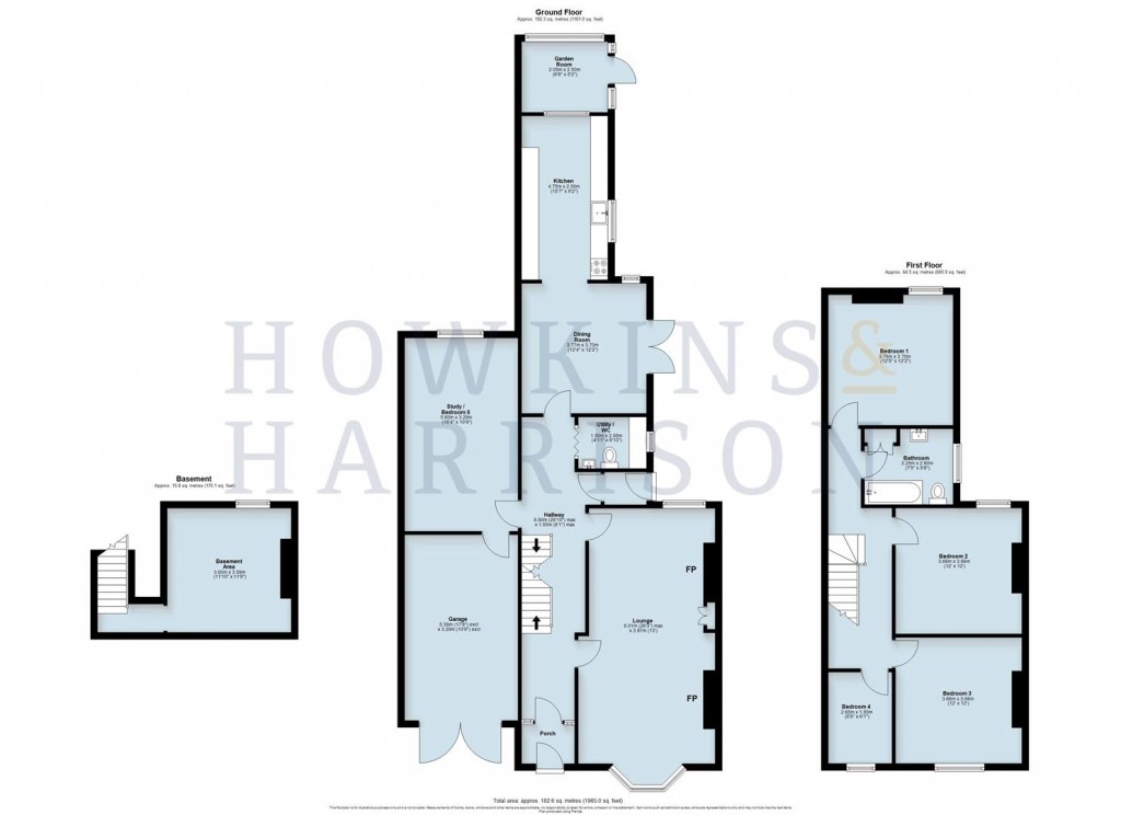 Floorplans For Ashby Road, Donisthorpe, DE12