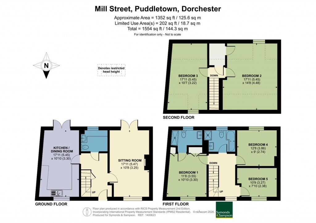 Floorplans For Mill Street, Puddletown, Dorchester