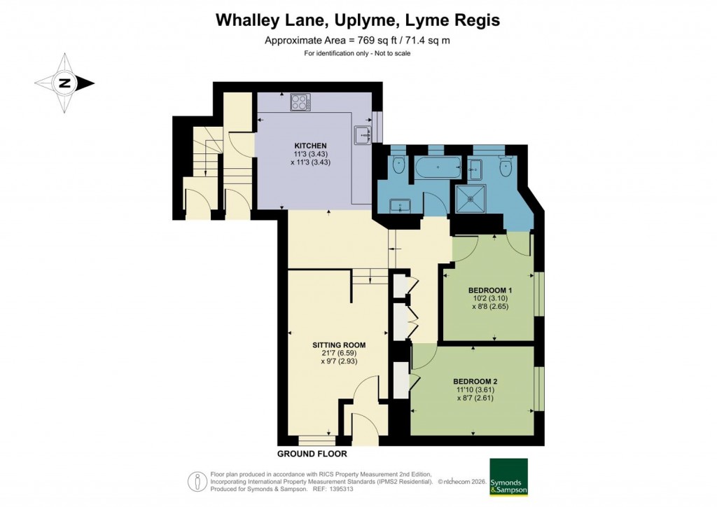 Floorplans For Whalley Lane, Uplyme, Lyme Regis