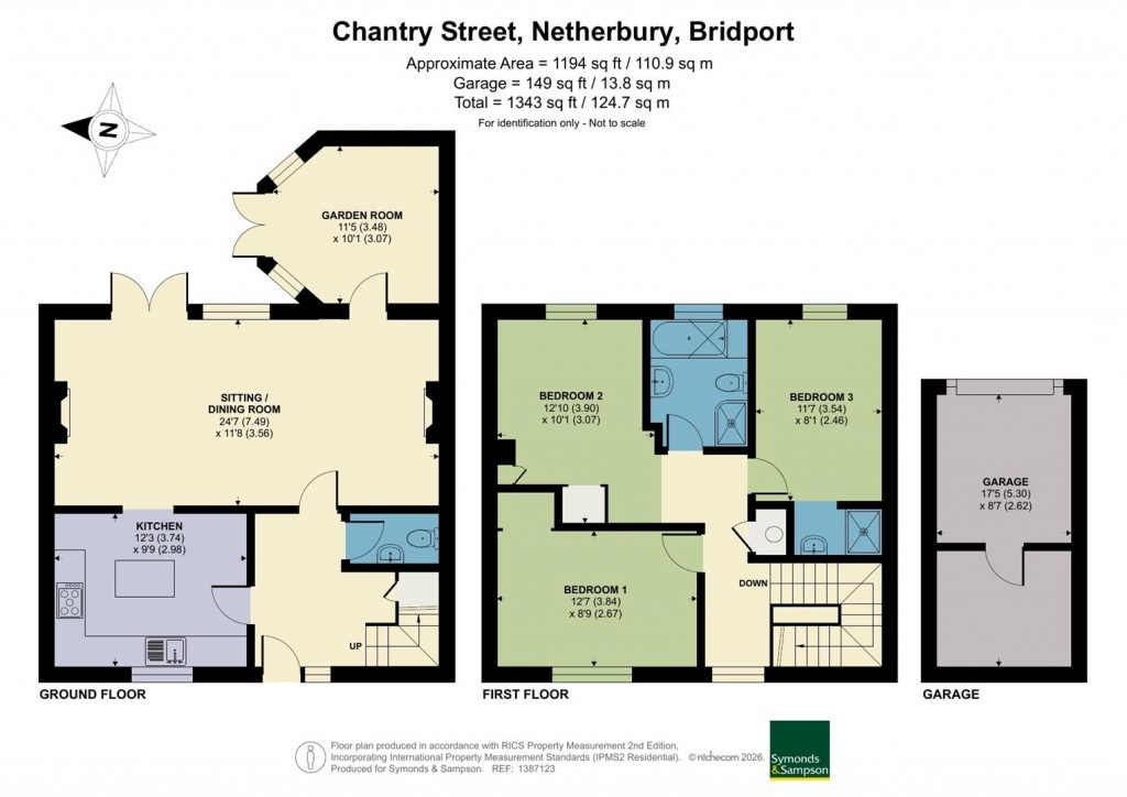 Floorplans For Chantry Walk, Chantry Street, Netherbury