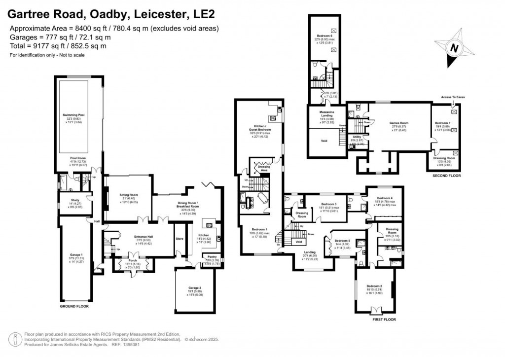 Floorplans For Gartree Road, Oadby, Leicestershire