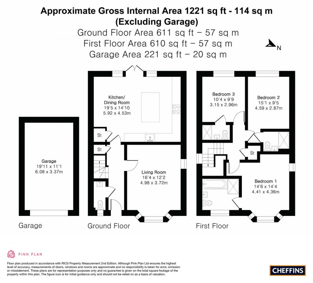 Floorplans For Skylark Way, Sawston, Cambridge