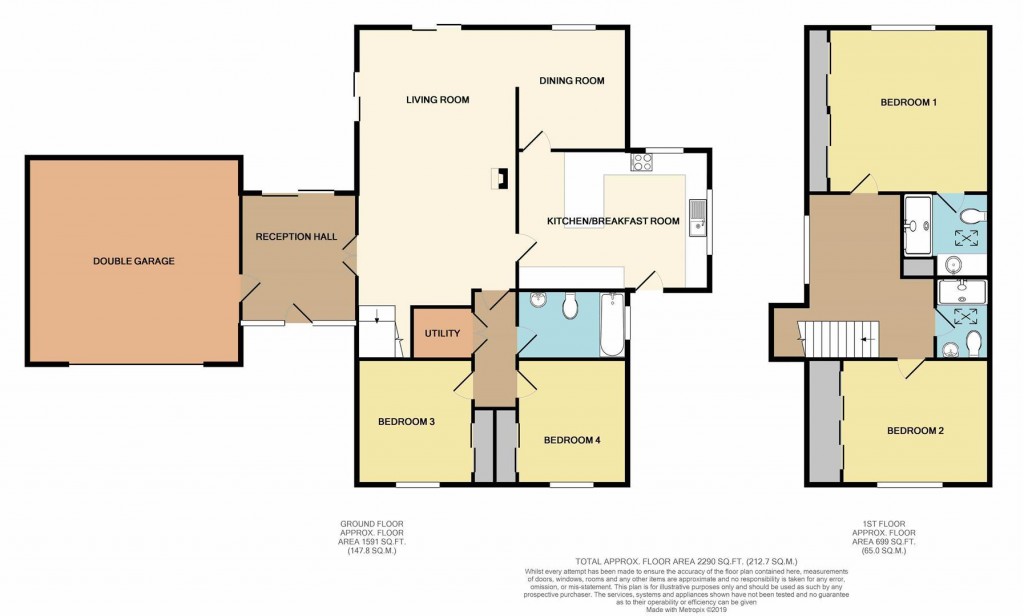 Floorplans For Norton Green, Isle of Wight