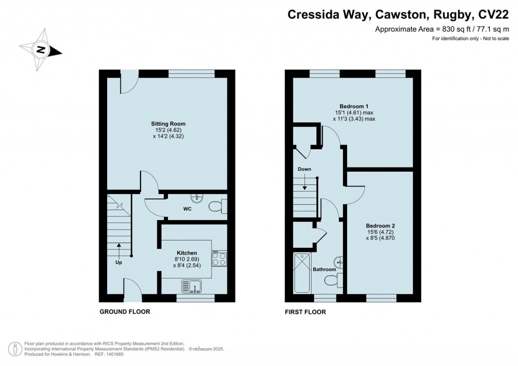 Floorplans For Cressida Way, Cawston, Rugby, CV22