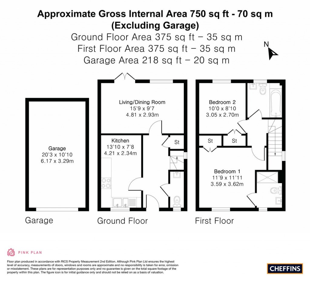 Floorplans For Samworth Close, Balsham, Cambridge