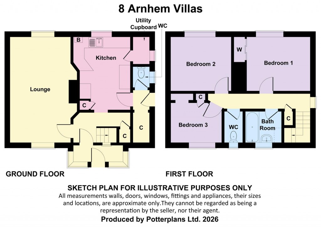 Floorplans For Freshwater, Isle of Wight