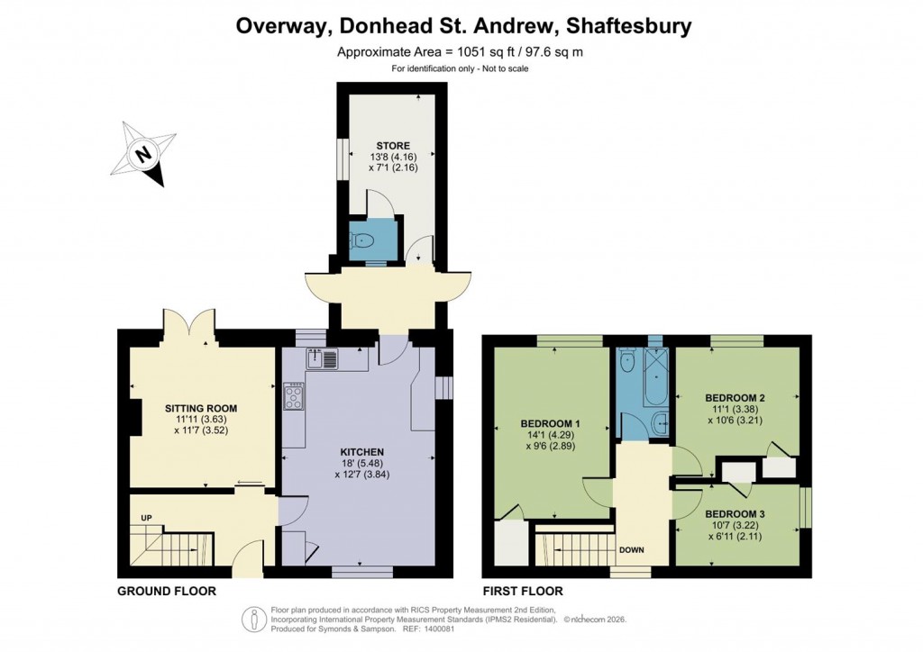 Floorplans For Overway, Donhead St. Andrew, Shaftesbury