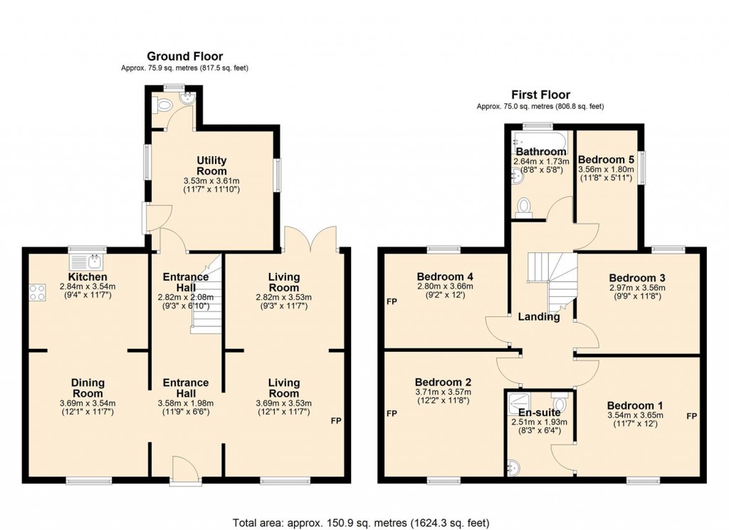 Floorplans For Exeter Road, Newmarket