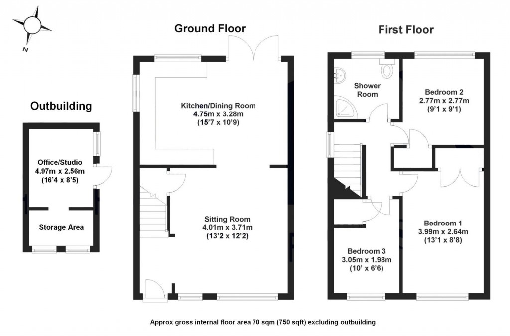 Floorplans For Markings Field, Saffron Walden