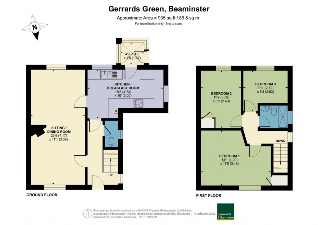Floorplans For Gerrards Green, Beaminster