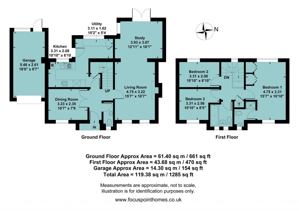 Floorplans For Delapre Drive, Banbury