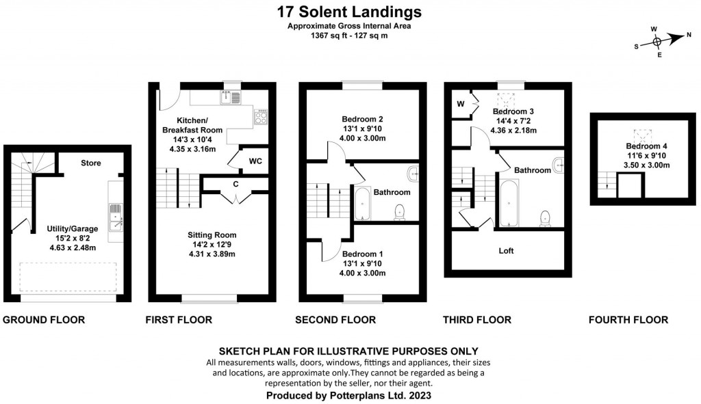 Floorplans For Bembridge, Isle of Wight