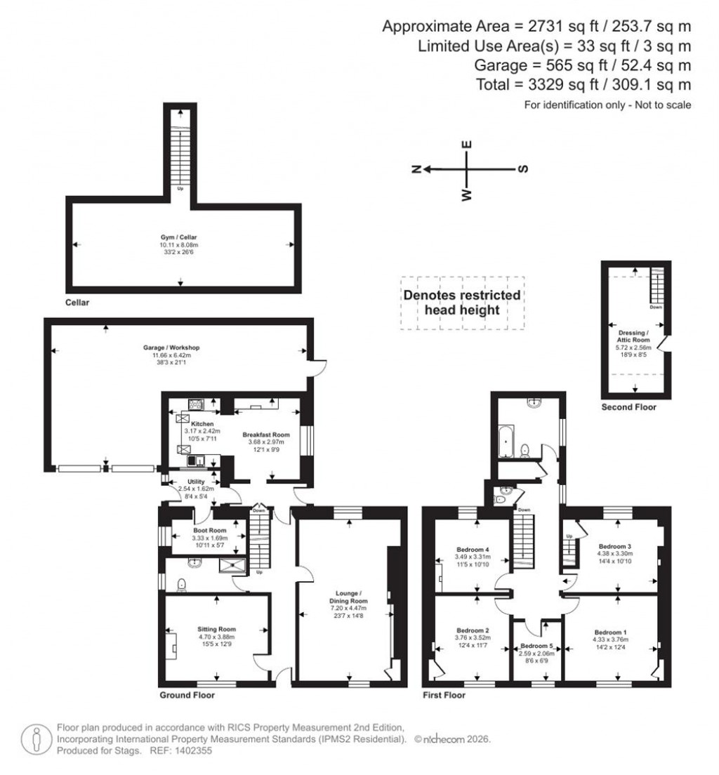 Floorplans For Mudford Road, Yeovil