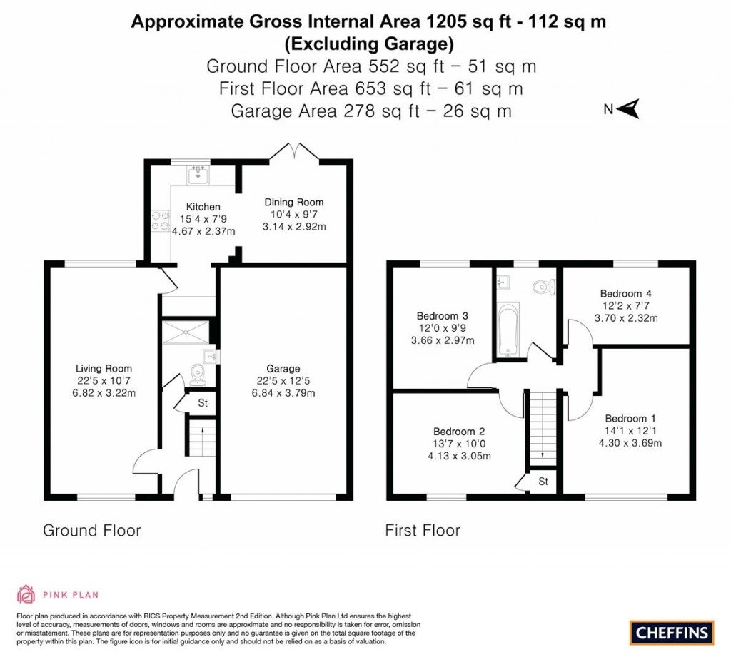 Floorplans For Ely Road, Stretham, Ely