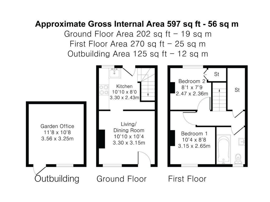 Floorplans For Mill Lane, Saffron Walden