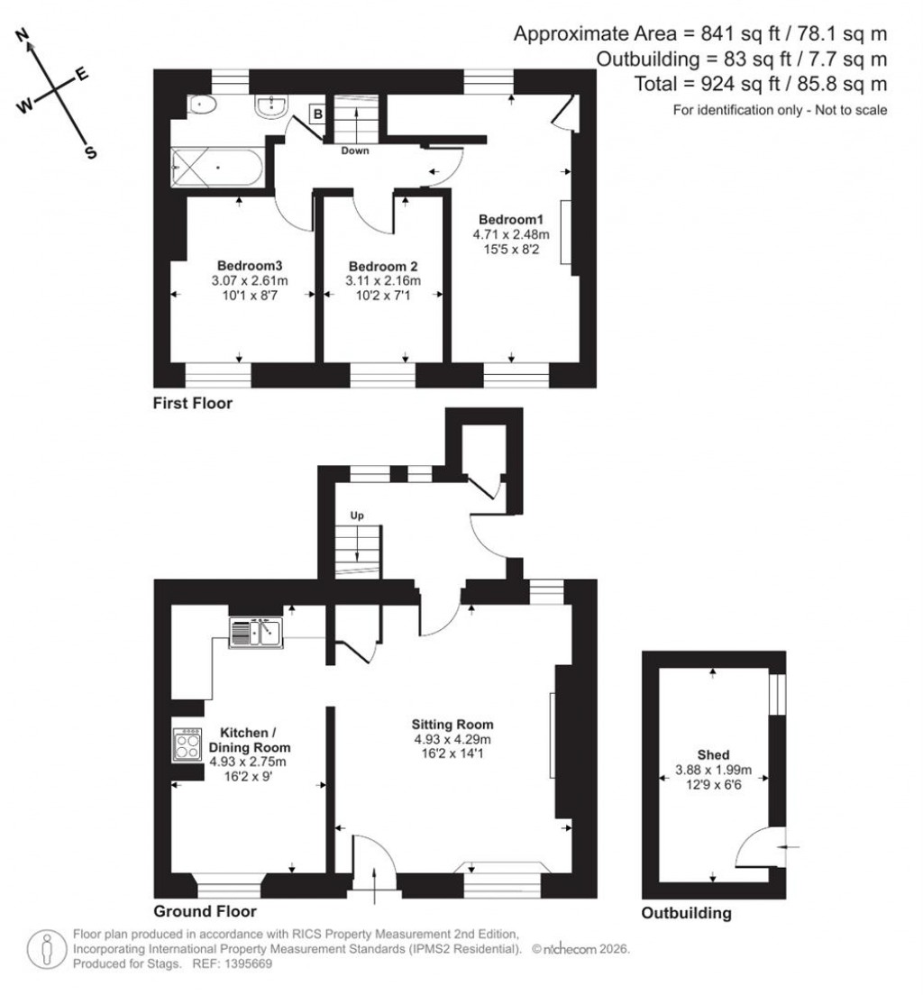 Floorplans For 5 Muddlebridge, Fremington, Barnstaple