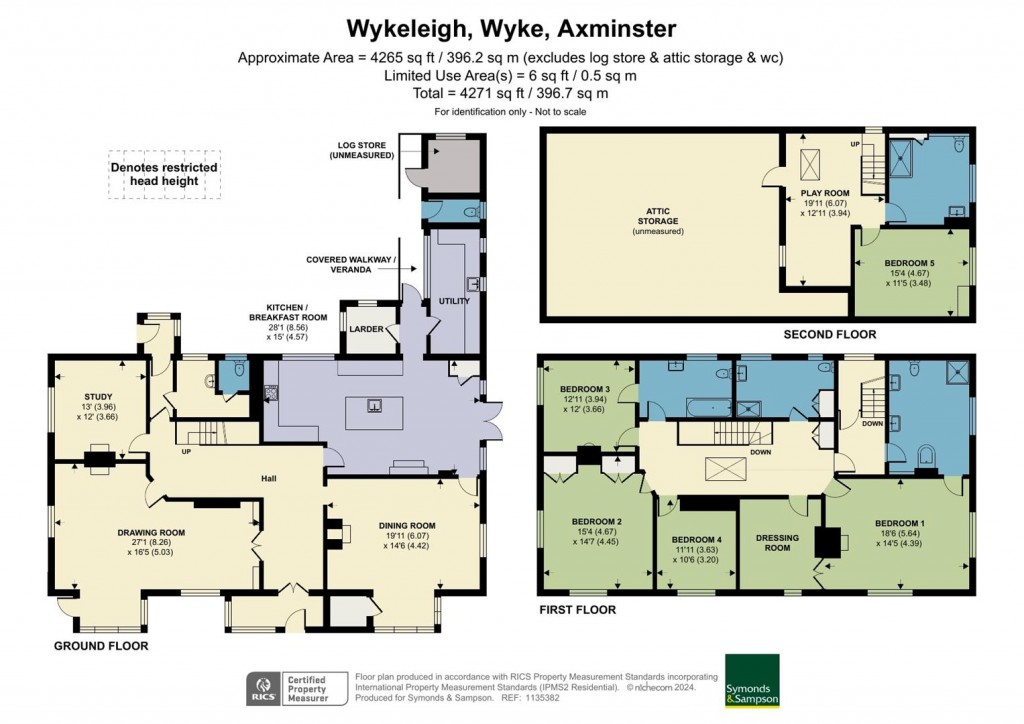 Floorplans For Wyke, Axminster, Devon