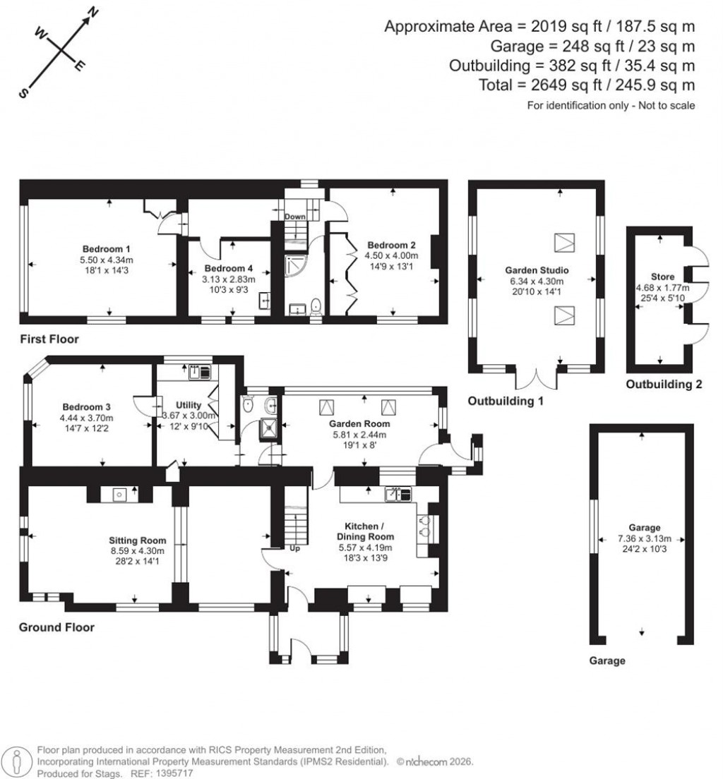 Floorplans For Rowhorne Road, Nadderwater, Exeter