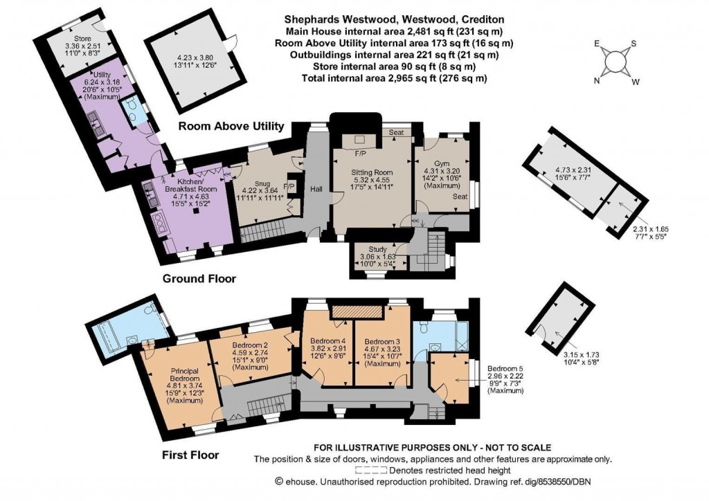 Floorplans For Westwood, Crediton