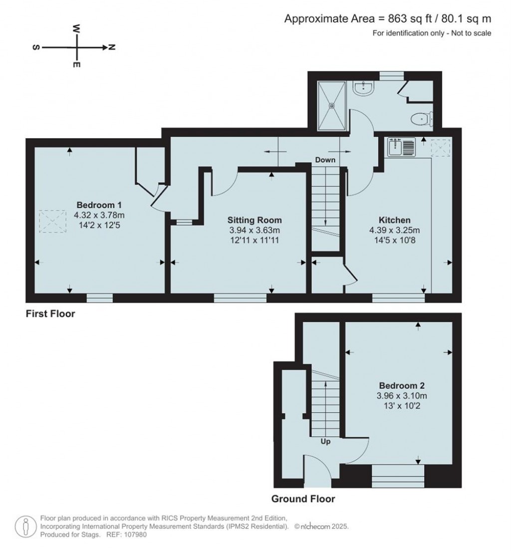 Floorplans For Priory Street, Kingswear