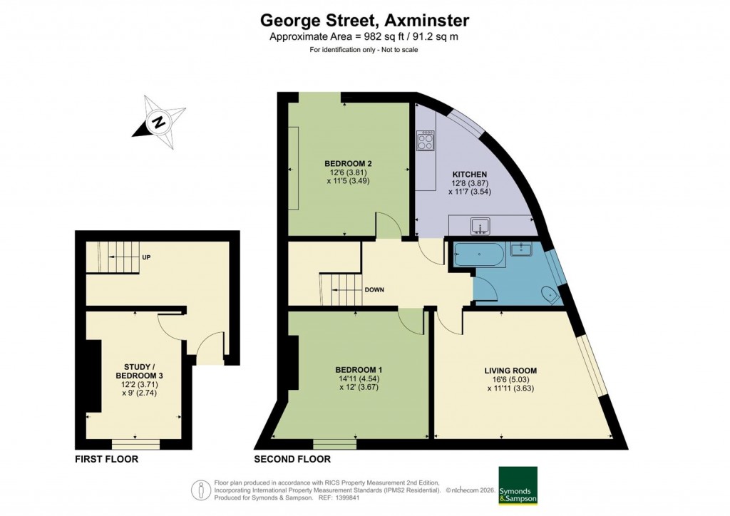 Floorplans For George Street, Axminster