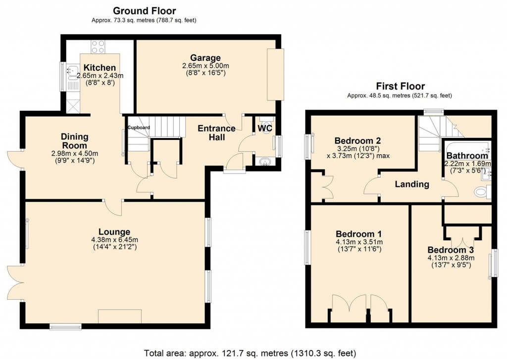 Floorplans For Greenawell Close, North Bovey, Newton Abbot